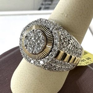 Customized rolex ring real diamond